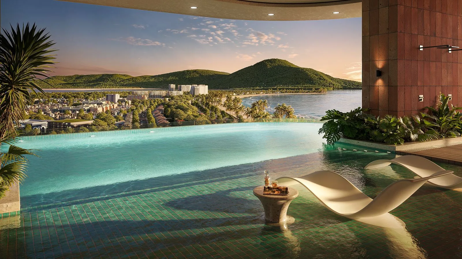 Q’Terra Quy Nhơn (Q1 Tower cũ): Vị Trí, Mặt Bằng & Giá 2026 12 Phối cảnh hồ bơi vô cực Q’Terra Quy Nhơn