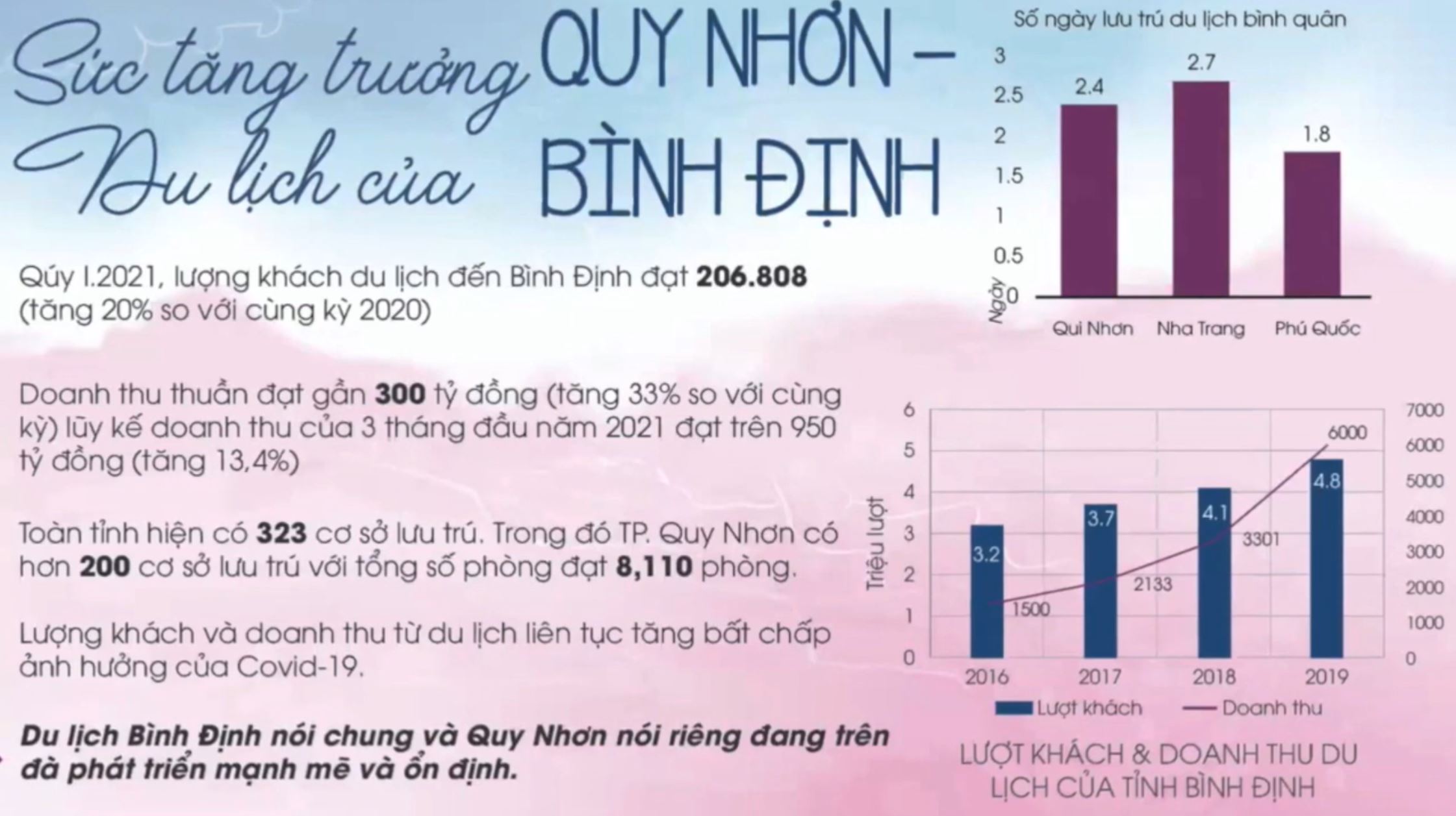 Đặc điểm kinh tế - xã hội thành phố Quy Nhơn, Bình Định 3 thong so du lich binh dinh