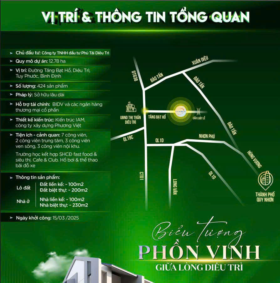Vị trí Phú Tài Jade Garden