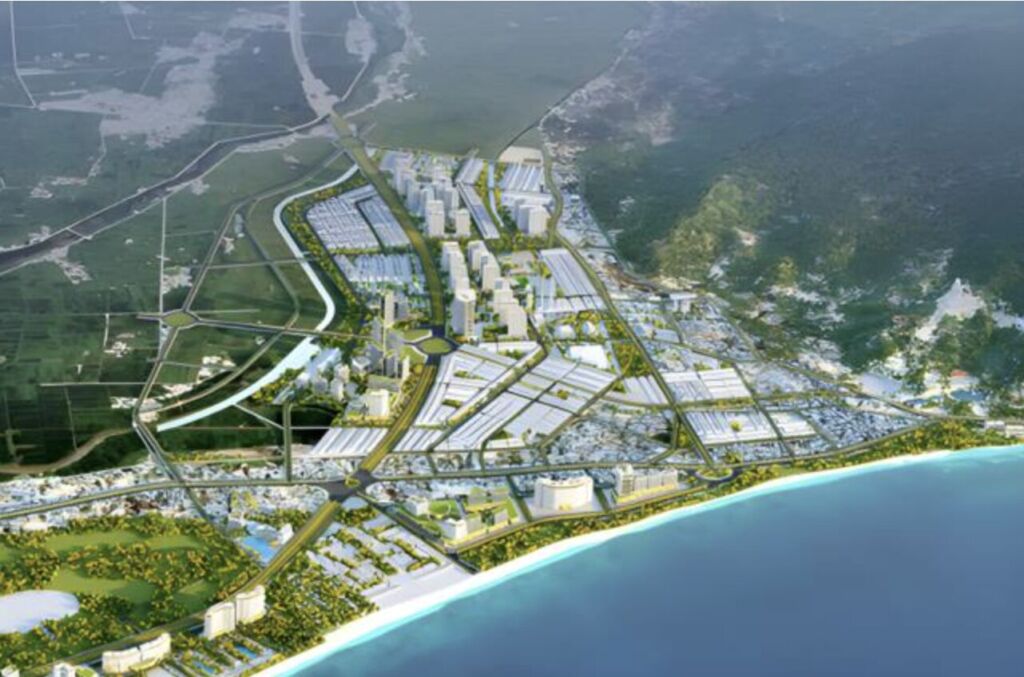 phối cảnh 3d khu đô thị cửa ngõ cát tiến bình định