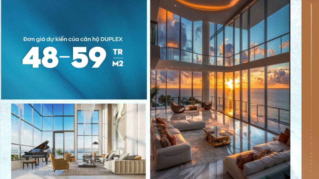 căn hộ duplex simona heights giá bao nhiêu