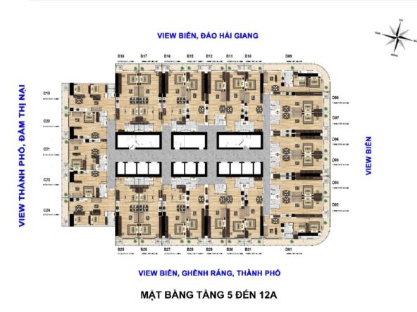 bán nhanh căn 1+1 TMS Quy Nhơn, full nội thất 60m2, sổ hồng