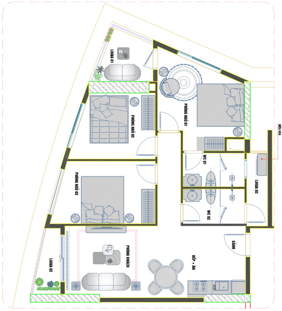 Cần bán gấp chung cư The Sailing Quy Nhơn 3PN – Xuất cảnh định cư – Giá 4.84 tỷ