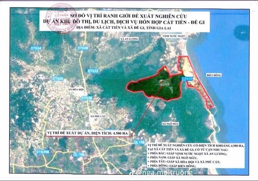 Bản đồ quy hoạch Sun Group Cát Tiến - Đề Gi