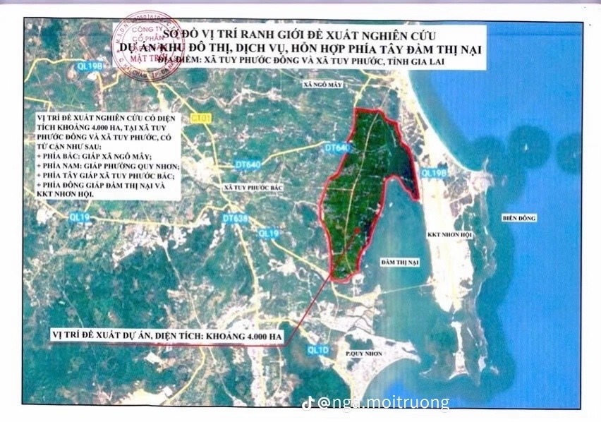 Bản đồ quy hoạch Sun Group Tây Đầm Thị Nại