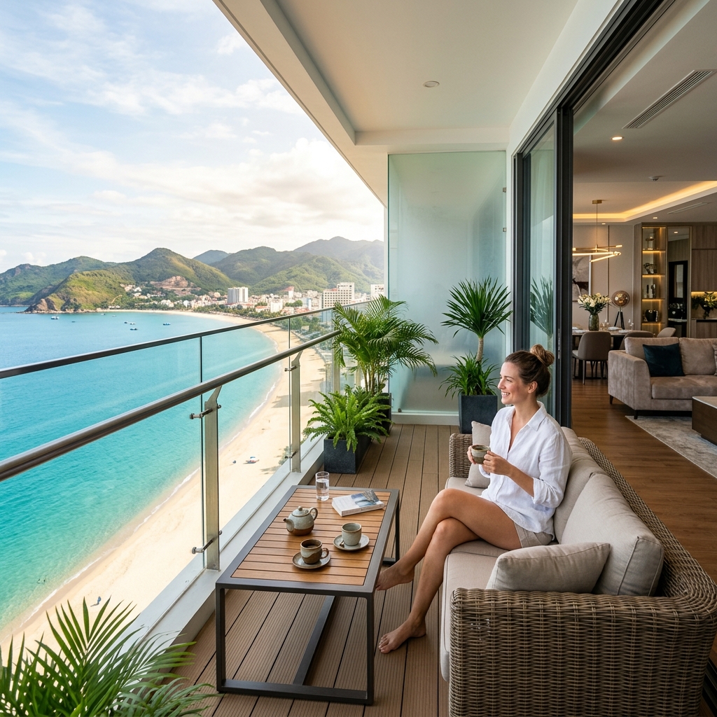 Căn hộ view biển Quy Nhơn ban công