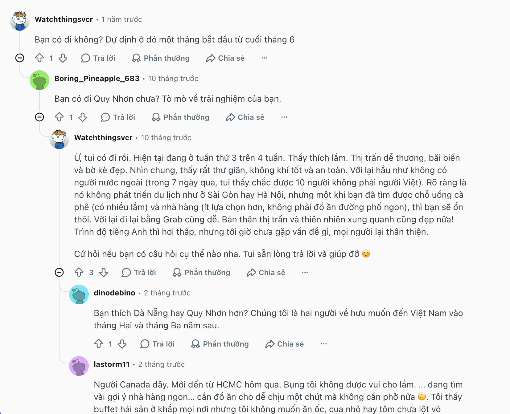 Review của người nước ngoài sống tại Quy Nhơn