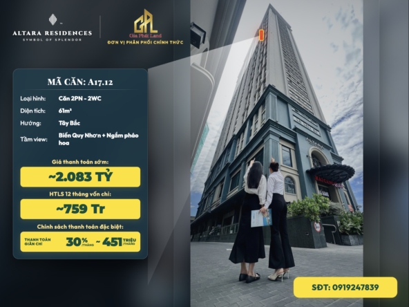 Altara Quy Nhơn căn hộ biển giá 2 tỷ