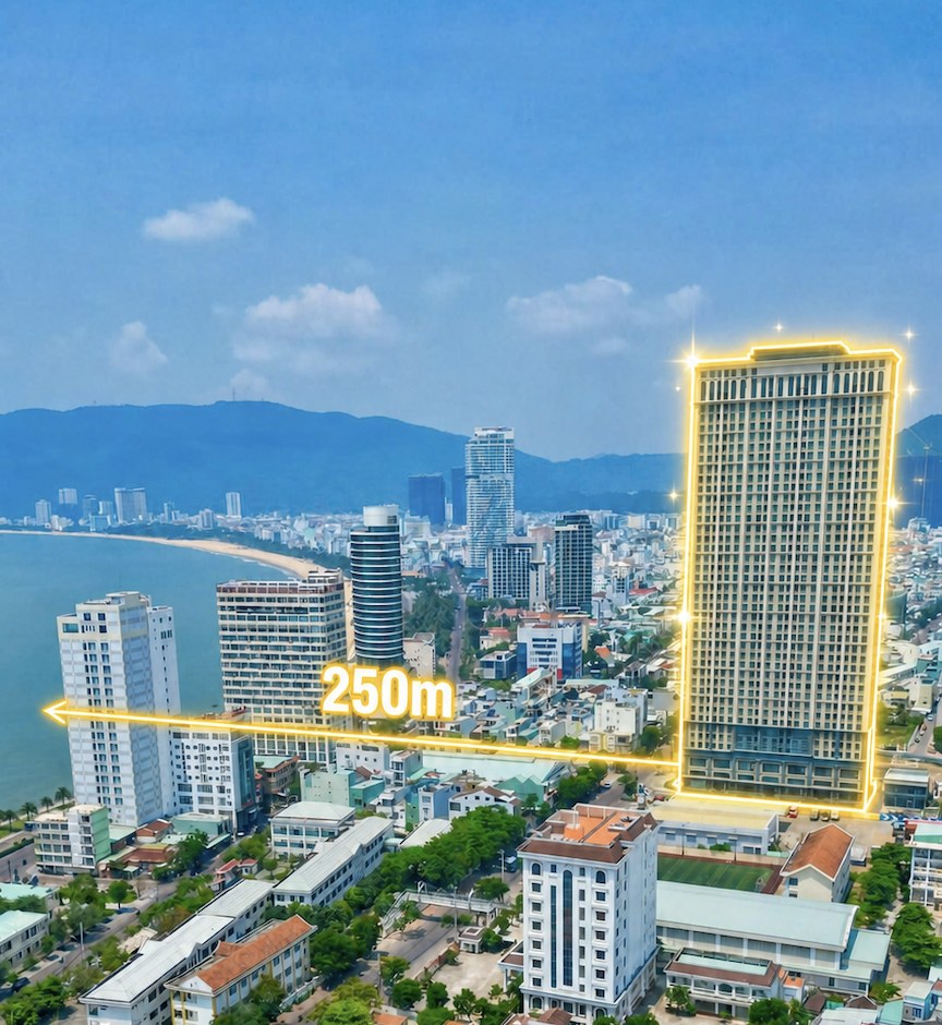 Vị trí Altara Residences gần biển Quy Nhơn