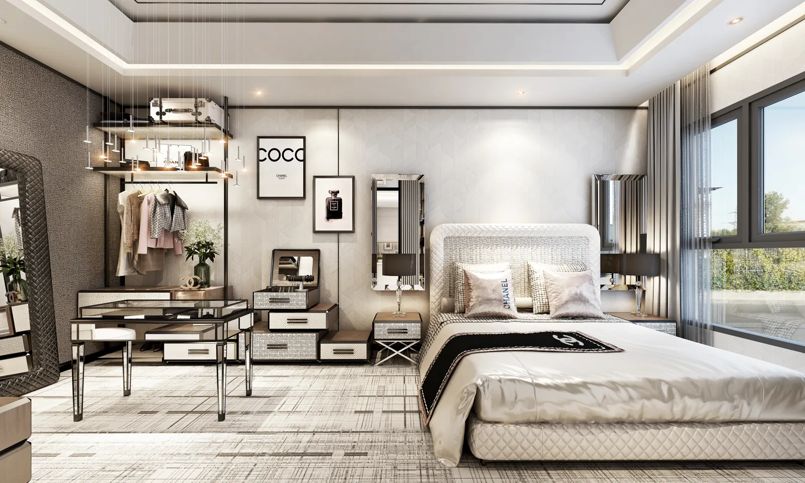 Phối cảnh phòng ngủ căn 1 phòng ngủ Simona Heights