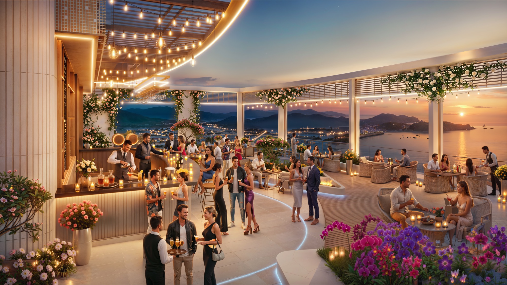 Sky bar tầng cao The Sailing